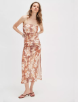 Presley Midi Dress, Copper/Combo